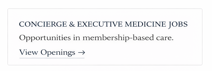 Concierge doctor and patient experience in membership-based medicine.